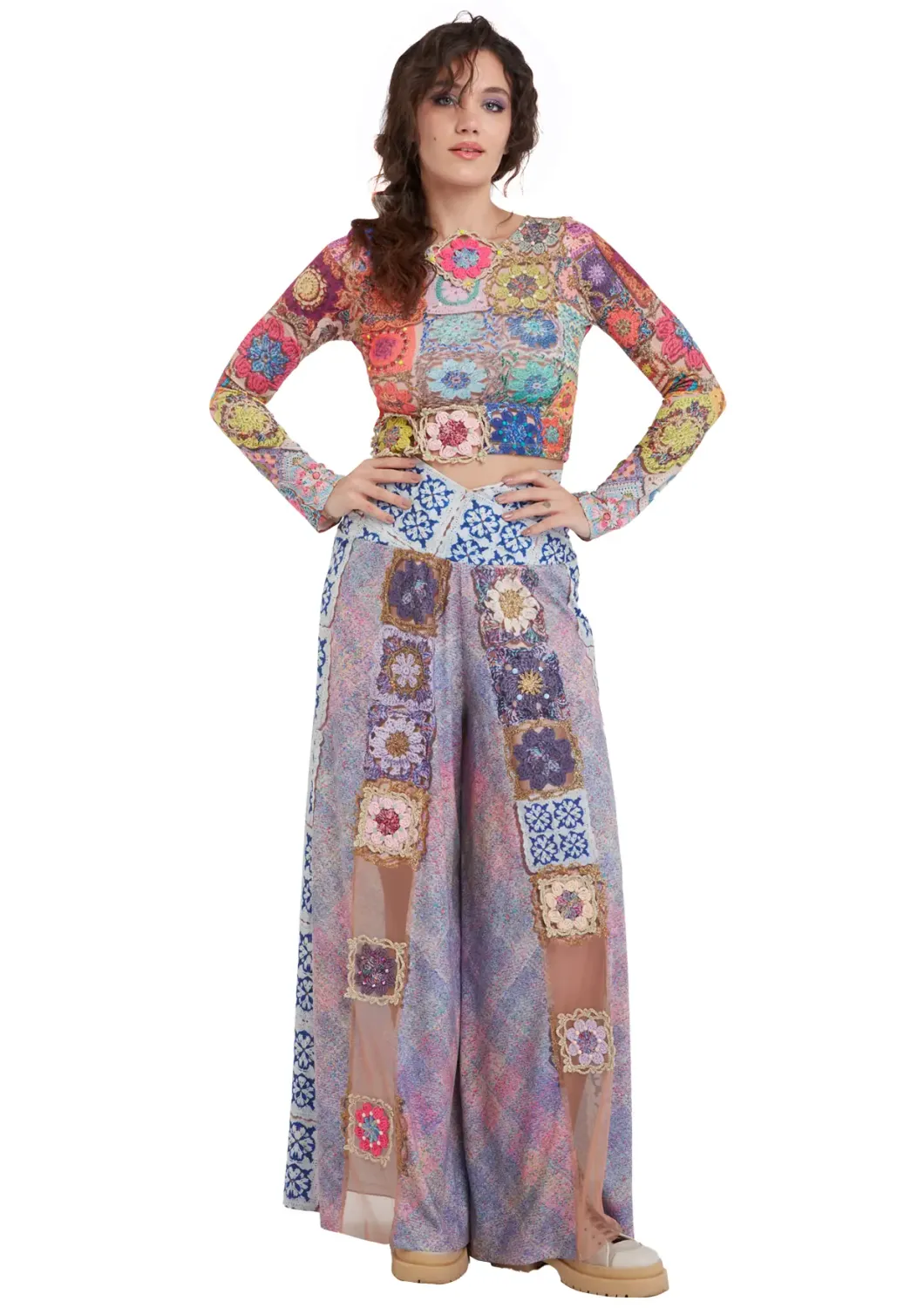 IPNG: Hot Shot Crochet Cross Belt Pants