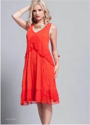 Maloka: Crinkled Cotton Cherry Sundress (1 Left!)