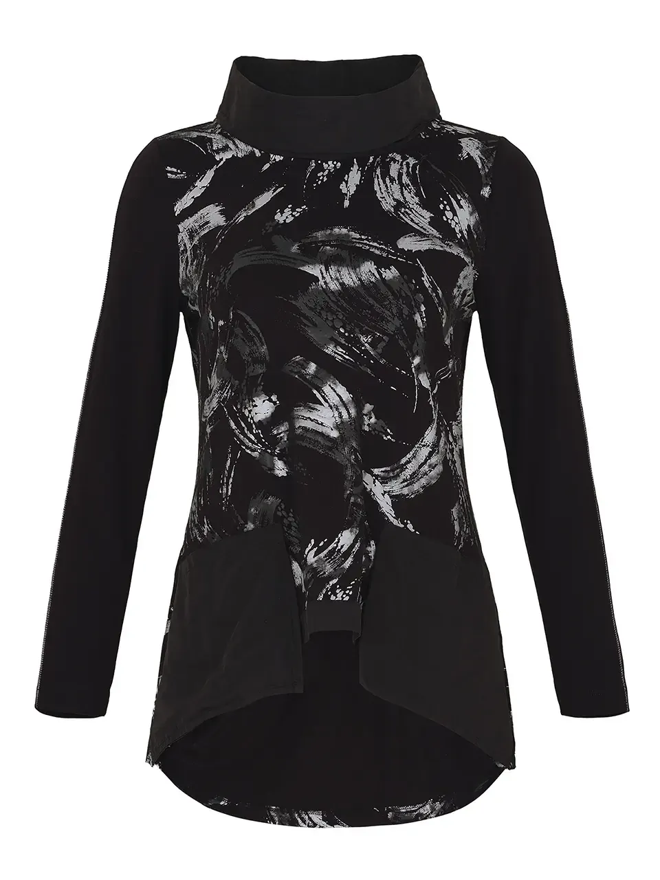 Dolcezza: Brush Strokes Pocket Flared Tunic