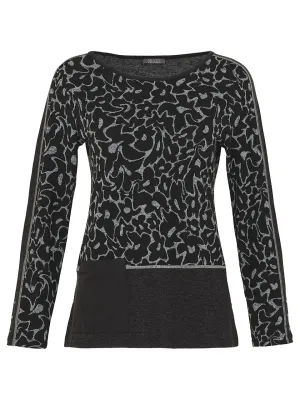 Dolcezza: Flower Jacquard Pocket Sweater