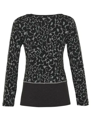 Dolcezza: Flower Jacquard Pocket Sweater