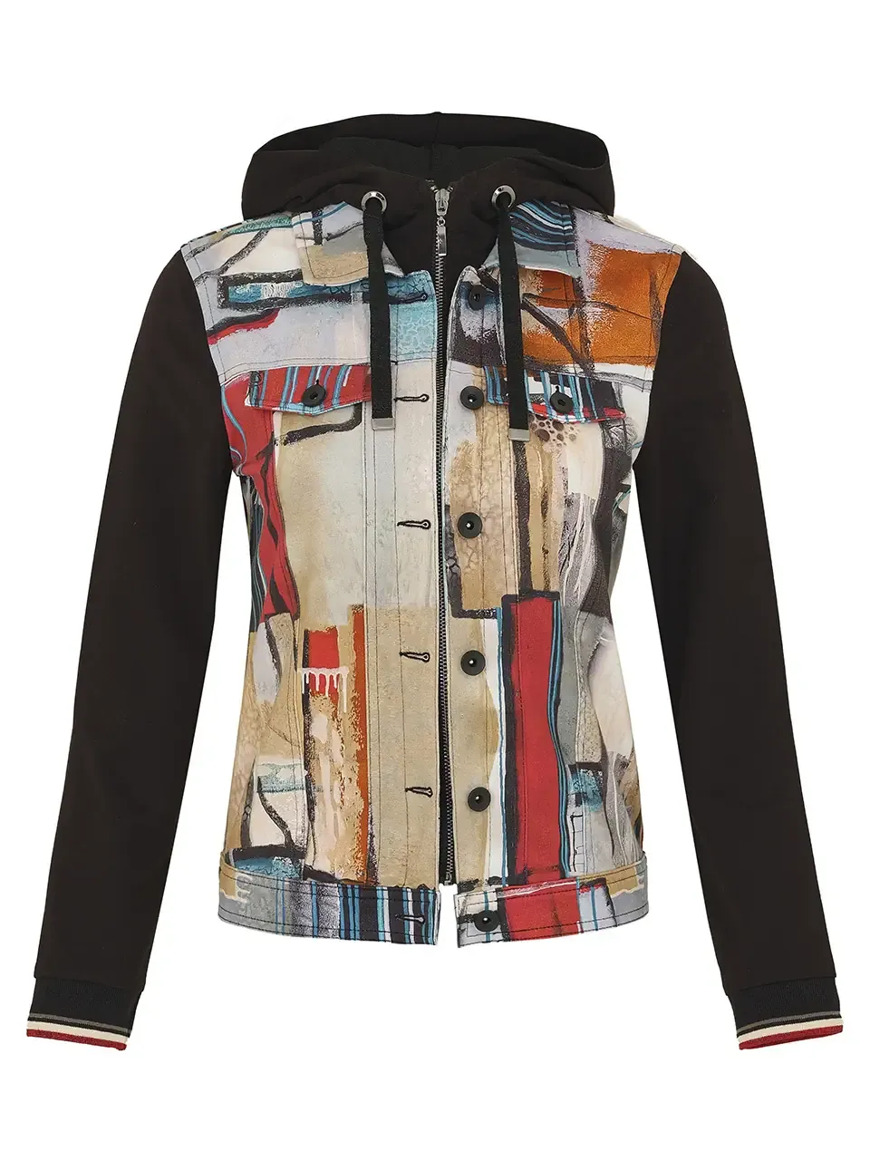 Simply Art Dolcezza: Vivacity Abstract Art Hoodie Jacket
