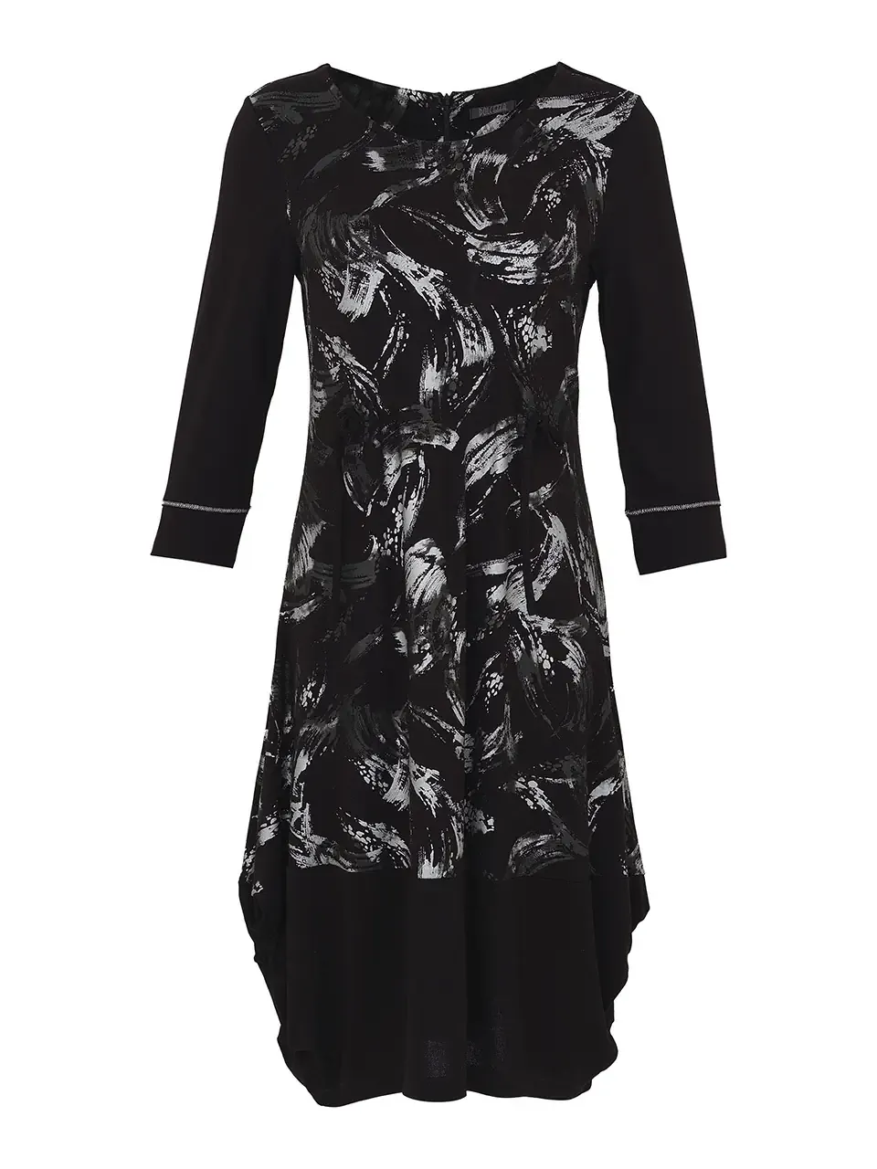 Dolcezza: Brush Strokes Flared Dress
