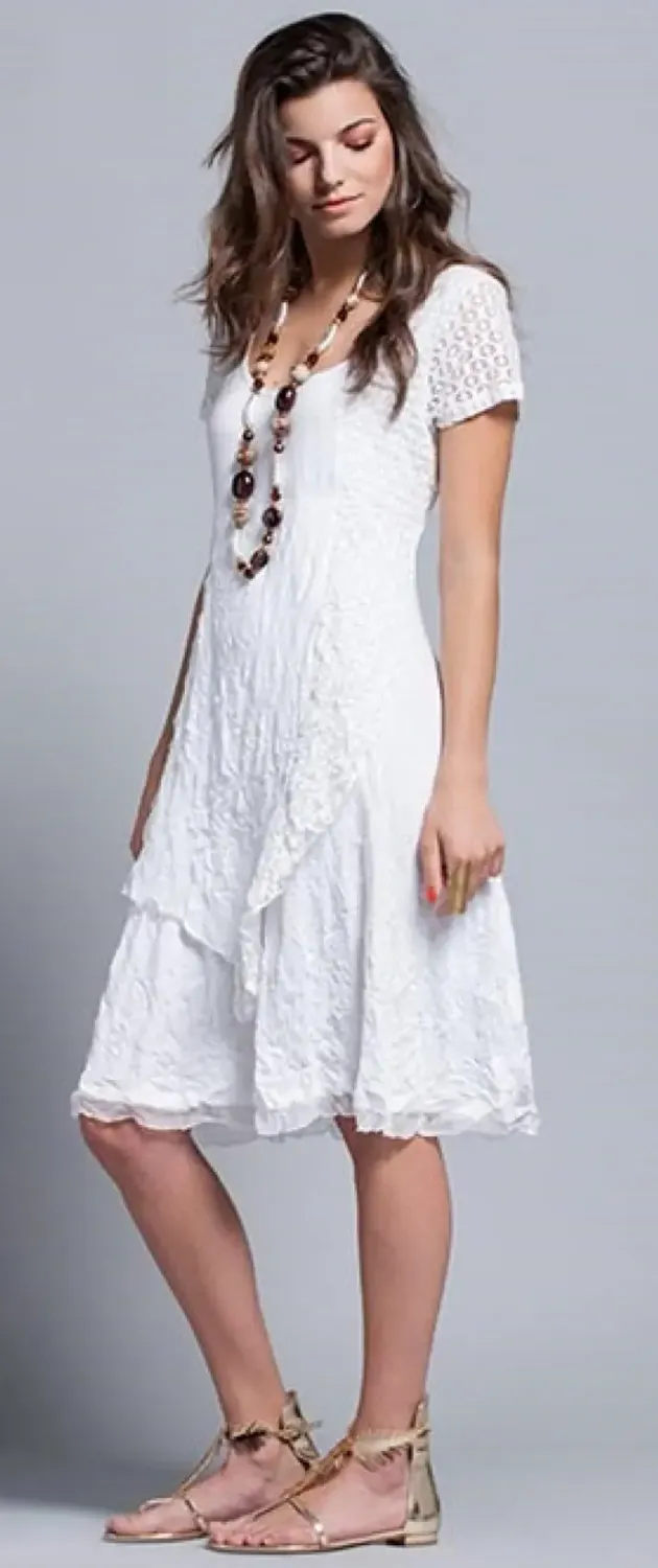 Maloka: Double Cut Crushed Petal Sundress (1 Left!)