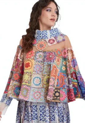 IPNG: Hot Shot Crochet Illusion Shawl Blouse