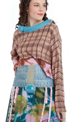 IPNG: Good Vibrations Knit Illusion Mini Blouse