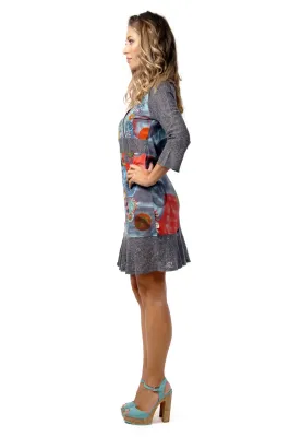 Savage Culture: Arabesque Flower Noa Dress with Tulip Sleeves