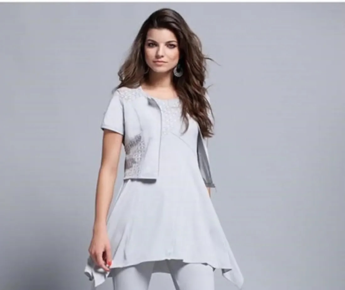 Maloka: Frosted Asymmetrical Petal Tunic (Many Colors!)