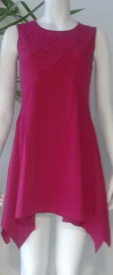 Maloka: Frosted Asymmetrical Petal Tunic (Many Colors!)