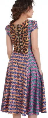 IPNG: Chocolate Factory Illusion Zip Dress