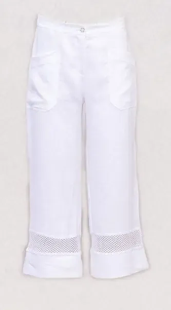 Maloka: Pearl Linen Wide Leg Pants
