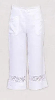 Maloka: Pearl Linen Wide Leg Pants