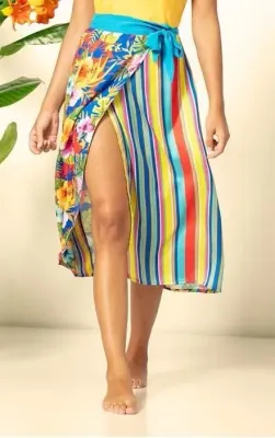 Paul Brial: Isle Of Gardenias Poplin Skirt