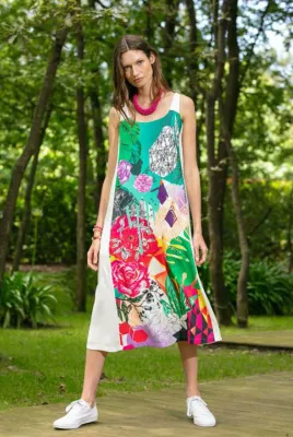 Maloka: Monet's Album Of Flowers Maxi Dress