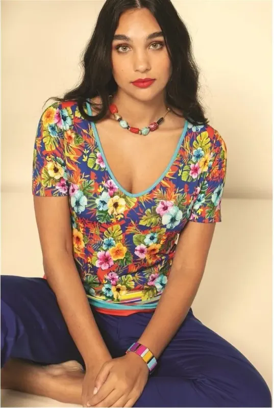 Paul Brial: Isle Of Gardenias Contrast T-Shirt