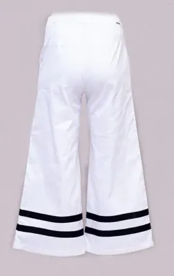 Maloka: Cotton Twill Wide Leg Pants