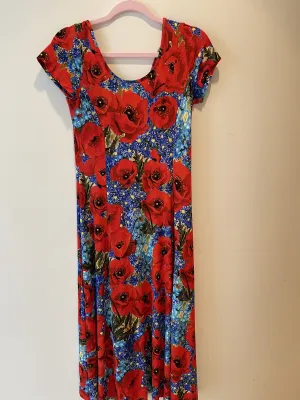 Maloka: Poppies Are Red Art Midi Dress