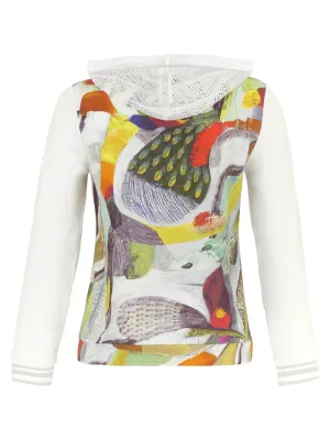 Simply Art Dolcezza: Botanica Abstract Art Hoodie Zip Jacket