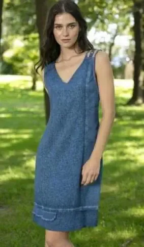 Maloka: Bella Linen Denim Sundress