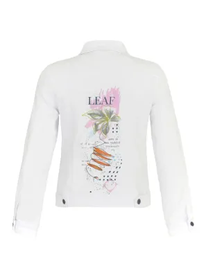 Simply Art Dolcezza: Heureux D'un Printemps Hand Painted Art Denim Jacket