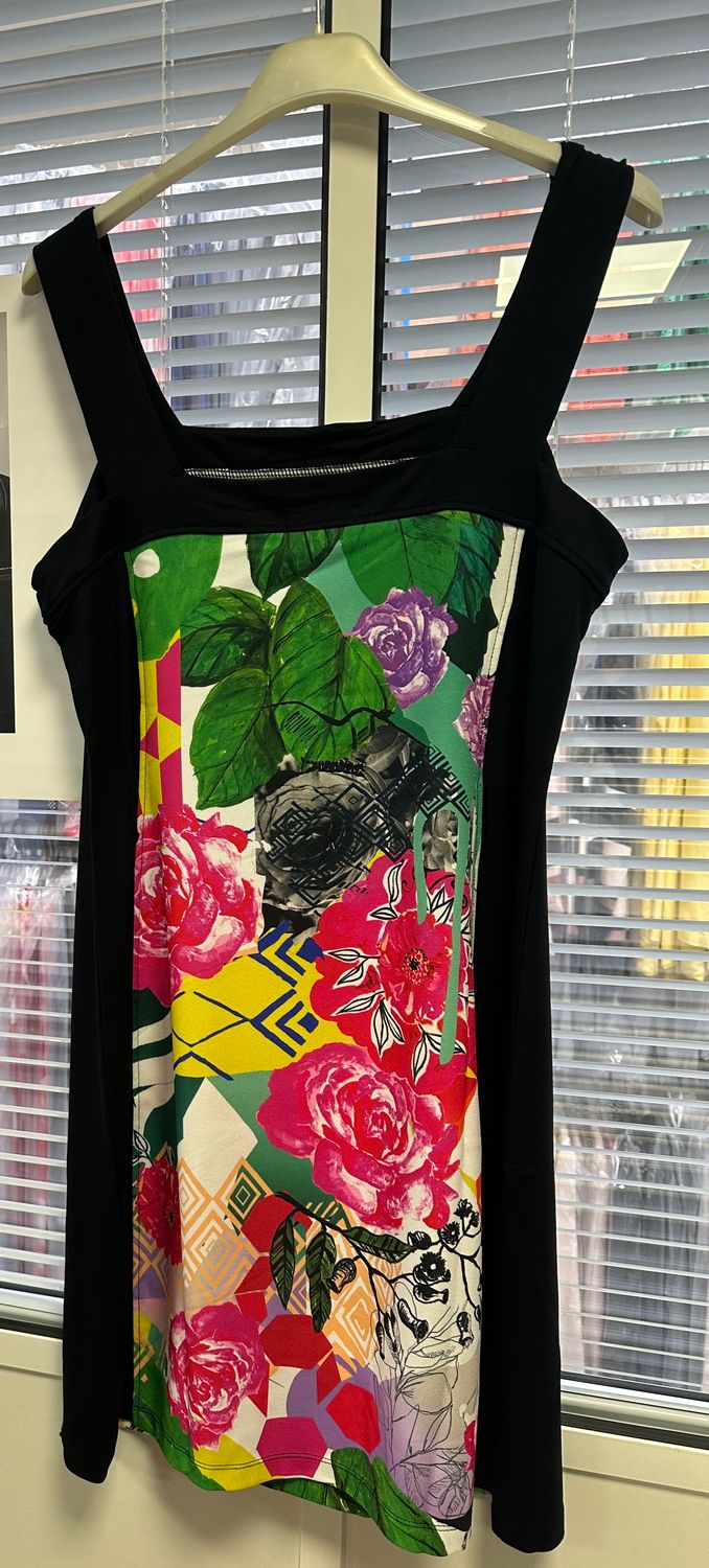 Maloka: Monet's Album Of Flowers Contrast Dress
