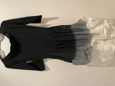 Luna Luz: Belleza Dress With Ties in Black Ombre