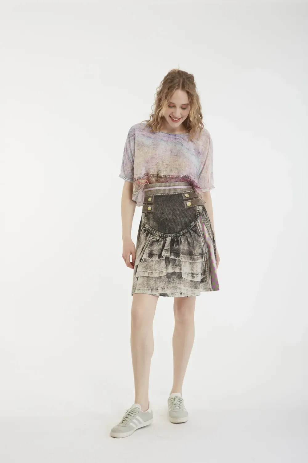 IPNG: Sunisfaction Ruffled Illusion High Waist Skirt