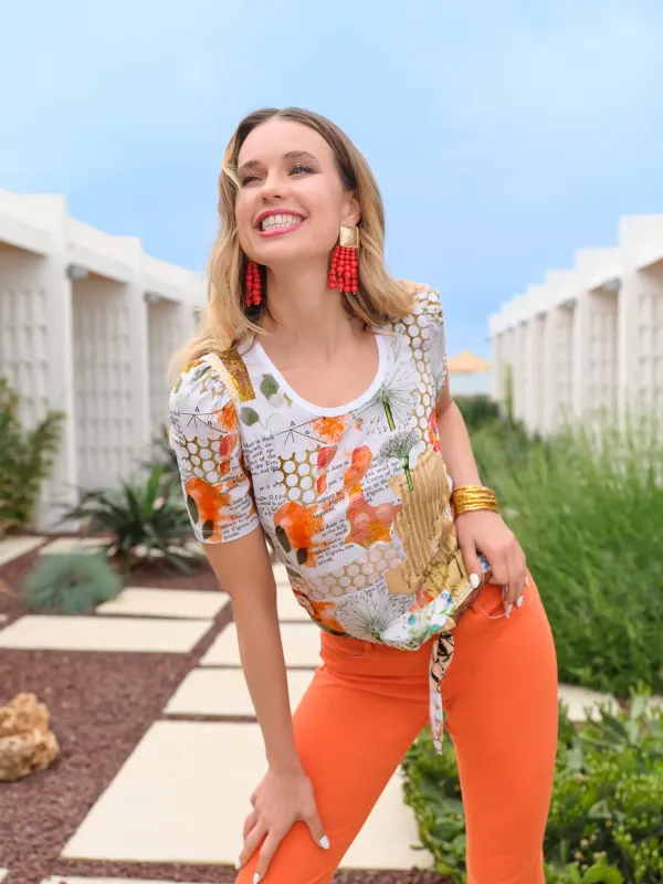 Simply Art Dolcezza: Big Changes Wearable Art Tied Top