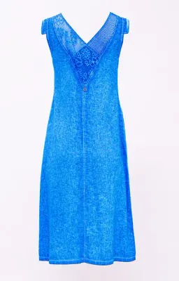 Maloka: Blue Bella Linen Sundress
