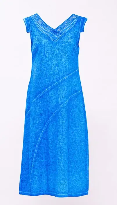 Maloka: Blue Bella Linen Sundress