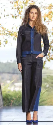 Maloka: Shades Of Blue Denim Patchwork Jeans