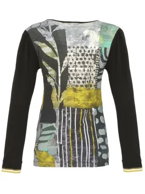 Dolcezza By Wild Curves: Mono Leaf Art Top (74620)