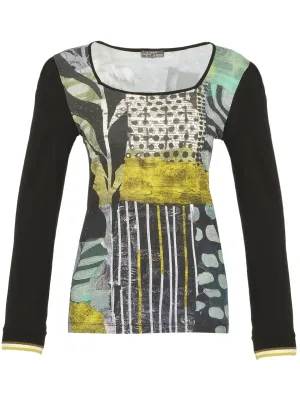 Dolcezza By Wild Curves: Mono Leaf Art Top (74620)