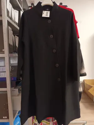 G!oze: Porto Flared Coat In Noir