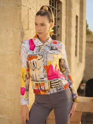 Dolcezza By Wild Curves: Soft Denim Jacket "Totem" (74637)