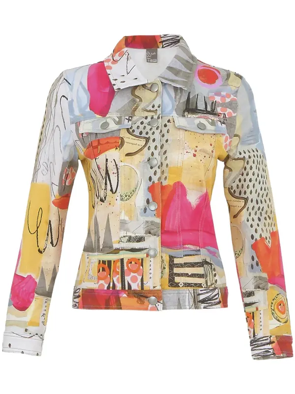 Dolcezza By Wild Curves: Soft Denim Jacket "Totem" (74637)
