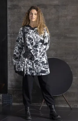 Maloka: Piano Music Street Monochrome Raincoat