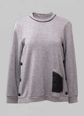 Maloka: Denim Patchwork Pocket Sweater