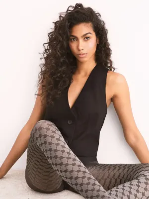 Fiore By Wild Curves: Honeycomb 30 Denier Tights