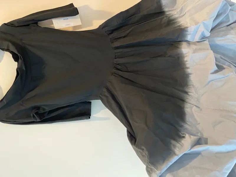 Luna Luz: Belleza Dress With Ties In Black Haze