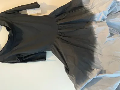 Luna Luz: Belleza Dress With Ties In Black Haze