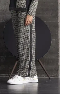 Maloka: Maloka: Almost Monochrome Wide Leg Pants