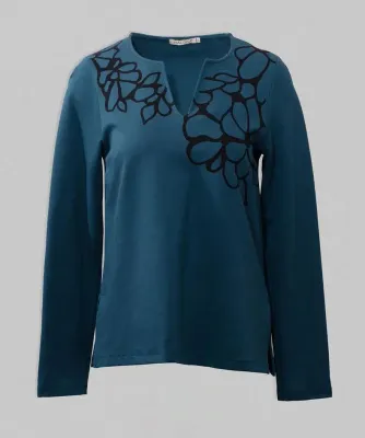 Maloka: Flower Chiseled Top