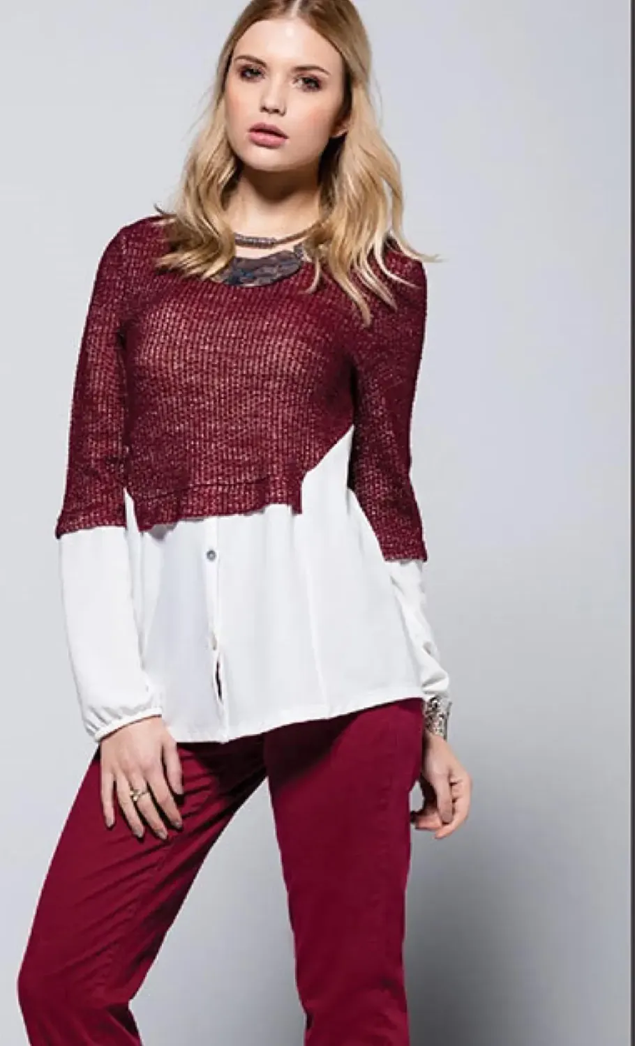 Maloka: Double Cut Asymmetrical Wool Blouse (2 Left!)