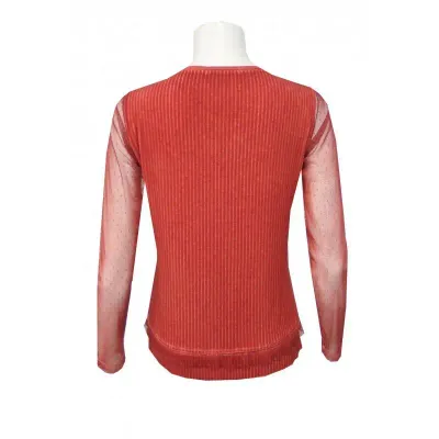 Maloka: Rose Crystal Ruched Sweater