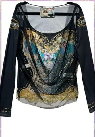 IPNG: Double Layers Blouse Paper Dolls