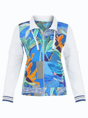 Dolcezza By Wild Curves: Palmetto Art Buttoned Sleeves Jacket