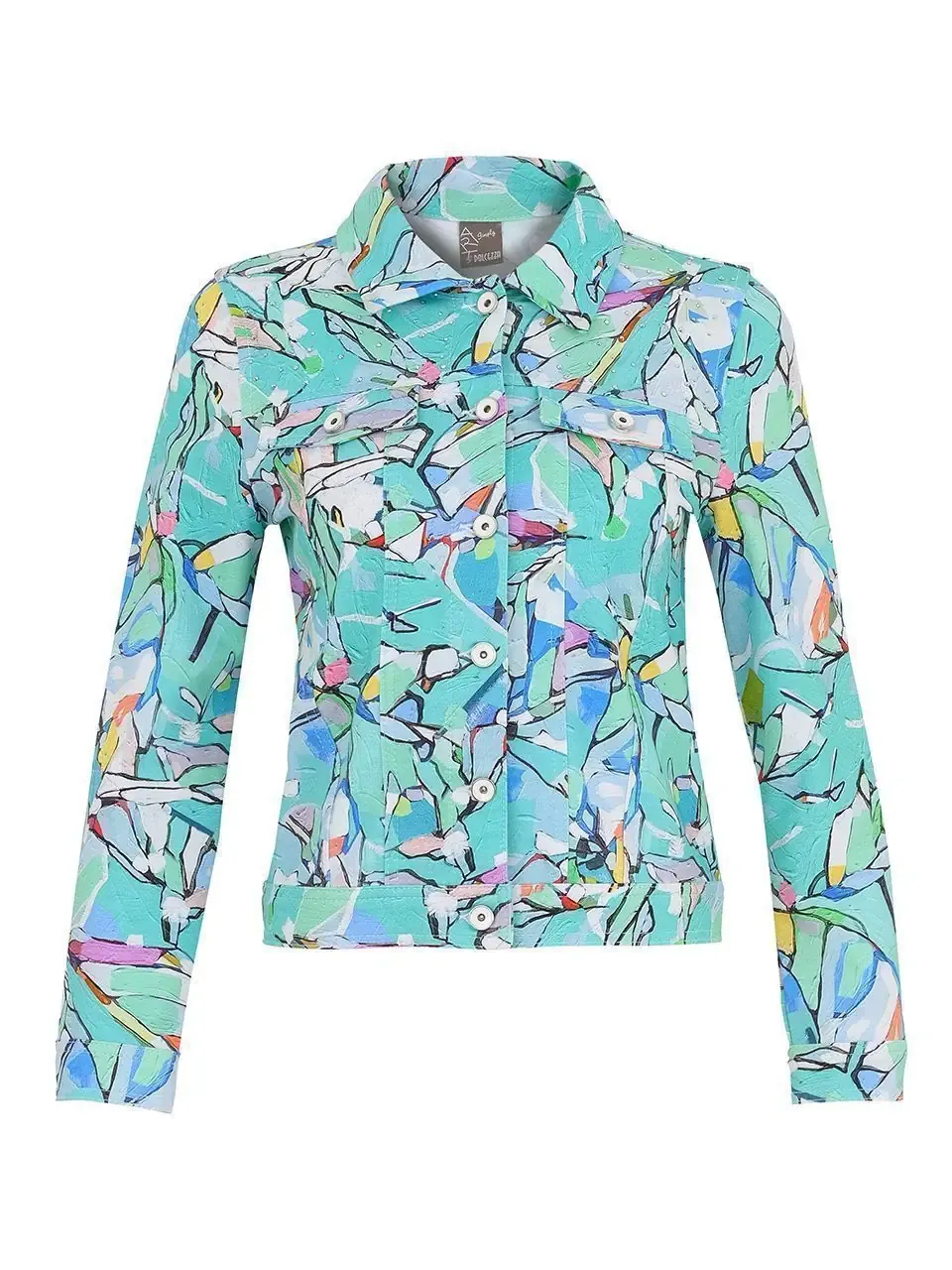 Dolcezza By Wild Curves: Half Moon Morning Soft Denim Jacket (25621)