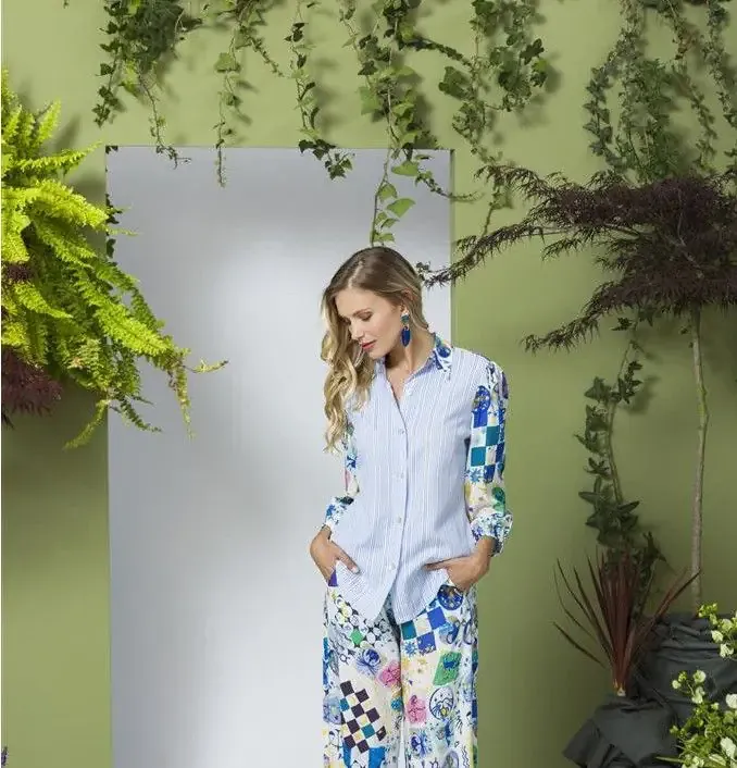 Maloka: Astro Contrast Blouse