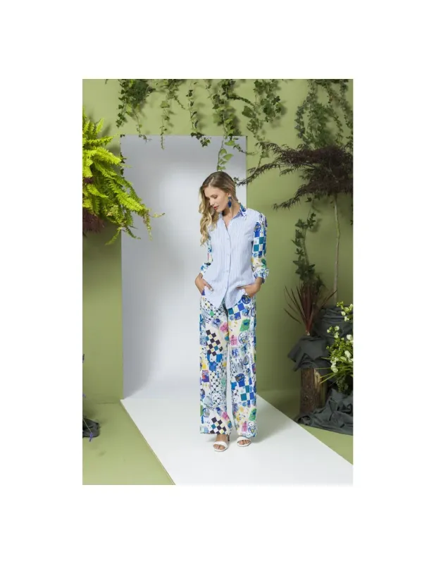 Maloka: Astro Contrast Blouse